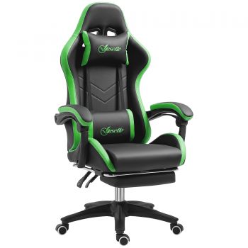 Vinsetto Scaun Gaming cu Înălțime Reglabilă, Scaun Gaming Ergonomic cu Spătar Rabatabil, 65x65x121-129 cm, Negru | Aosom Romania Vinsetto Scaun Gaming cu Înălțime Reglabilă, Scaun Gaming Ergonomic cu Spătar Rabatabil, 65x65x121-129 cm, Negru | Aosom Romania