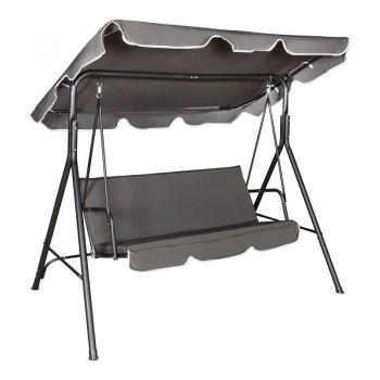 Balansoar de gradina, Globo, Antracit, 170x110x153 cm