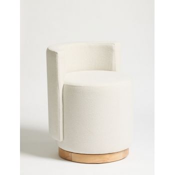 Bancheta, Atelier del Sofa, 370CTF1106, Lemn de fag, Crem