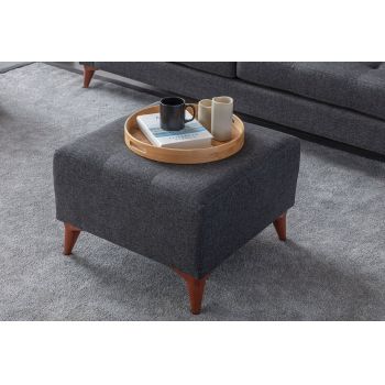 Bancheta, Atelier del Sofa, 752EST1901, Frame: 70% HORNBEAM/30% MELAMINE COATED CHIPBOARD, Antracit