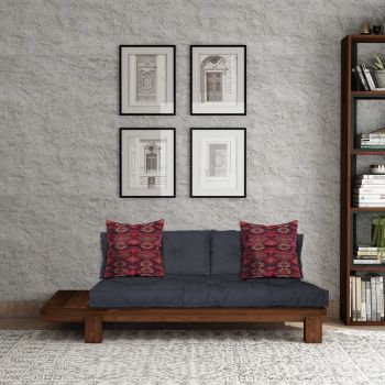 Șezlong, Atelier del Sofa, 135PLT1106, Lemn , Nuc / Bleumarin