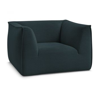 Fotoliu albastru Ã®nchis cu tapiÈu009Berie din catifea reiatÄGiorgia âu0080Bobochic Paris