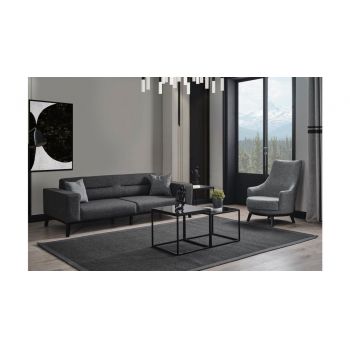 Fotoliu, Atelier del Sofa, 560ARE2903, Lemn de fag / PAL, Gri deschis