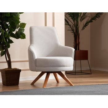 Fotoliu, Atelier del Sofa, 560ARE2914, Lemn de fag / PAL, Crem
