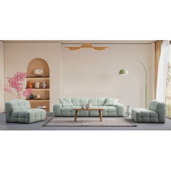 Fotoliu, Atelier del Sofa, 560ARE2938, Lemn de fag / PAL, Verde pal
