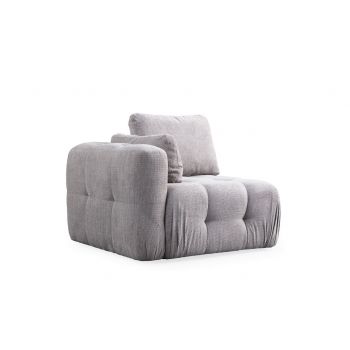 Fotoliu, Atelier del Sofa, 560ARE4124, Lemn de fag / PAL, Gri deschis
