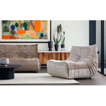 Fotoliu, Atelier del Sofa, 560ARE5225, PAL, Crem