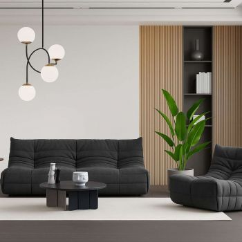 Fotoliu, Atelier del Sofa, 560ARE5228, PAL, Gri inchis