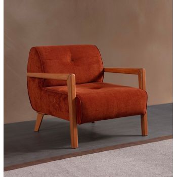 Fotoliu, Atelier del Sofa, 560ARE5271, Cadru: LEMN/PAL, Portocaliu
