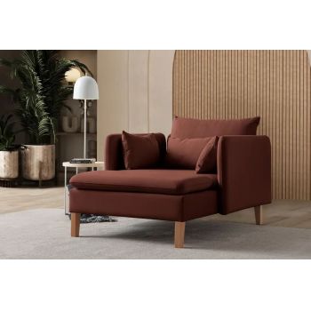 Fotoliu, Atelier del Sofa, 752EST1705, Frame: 70% HORNBEAM/30% MELAMINE COATED CHIPBOARD, Caramiziu