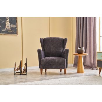 Fotoliu, Atelier del Sofa, 825BLC2373, Lemn de carpen, Antracit