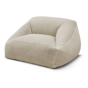 Fotoliu bean bag bej cu tapiÈu009Berie din blanÄartificialÄLilibet âu0080Bobochic Paris
