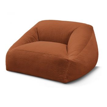 Fotoliu bean bag portocaliu cu tapiÈu009Berie din blanÄartificialÄLilibet âu0080Bobochic Paris