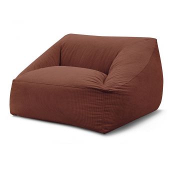 Fotoliu bean bag portocaliu cu tapiÈu009Berie din catifea reiatÄLilibet âu0080Bobochic Paris