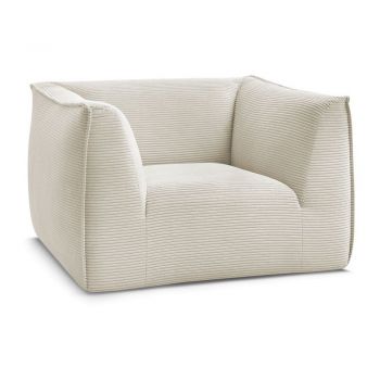 Fotoliu bej cu tapiÈu009Berie din catifea reiatÄGiorgia âu0080Bobochic Paris