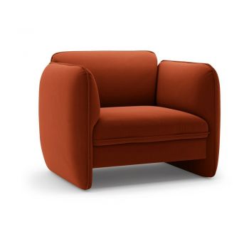 Fotoliu cÄu0083rÄu0083miziu cu tapiÈu009Berie din catifea Georgia âu0080Micadoni