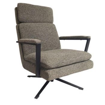 Fotoliu din metal, textil, verde