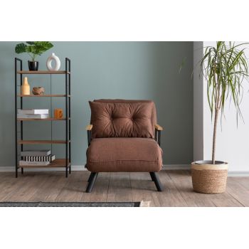 Fotoliu extensibil, Atelier del Sofa, 859FTN2822, Maro deschis