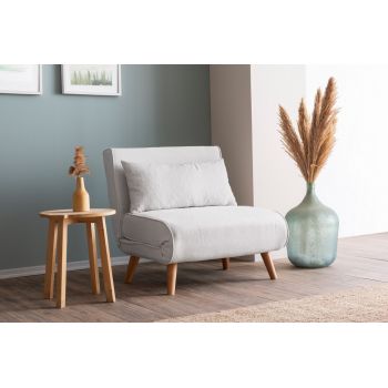 Fotoliu extensibil, Atelier del Sofa, 859FTN2832, Alb