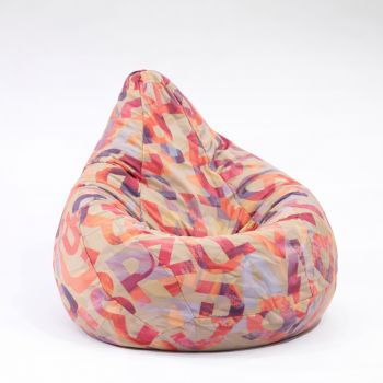 Fotoliu Nirvana Hobbit Pufrelax, Material Textil - Crimson