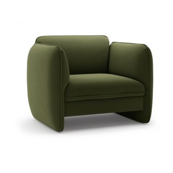 Fotoliu verde cu tapiÈu009Berie din catifea Georgia âu0080Micadoni