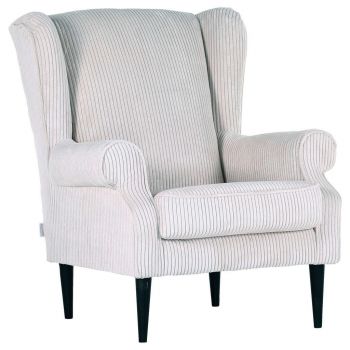 Ohrensessel Viola din textil, bej