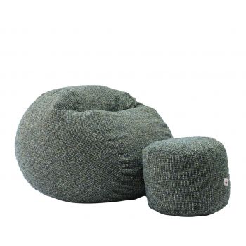 Set Fotoliu Matusalem cu Otoman (suport picioare), Material Textil - Nordic Field