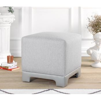 Taburet, Atelier del Sofa, 209FLF1412, 50% bumbac, 50% in, Gri