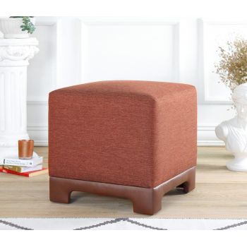 Taburet, Atelier del Sofa, 209FLF1413, 50% bumbac, 50% in, Caramiziu