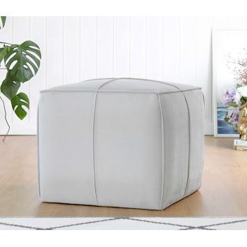 Taburet, Atelier del Sofa, 209FLF1451, Bumbac, Gri