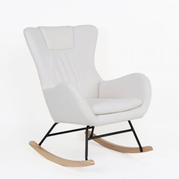 Fotoliu balansoar LAPER - Alb