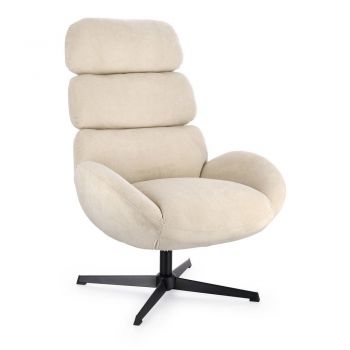 Fotoliu bej pivotant Violante – Bizzotto