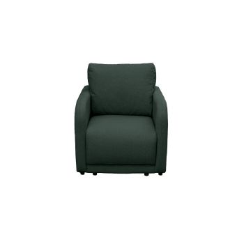 Fotoliu BERNA S, cu arcuri, verde, 80x100x95 cm