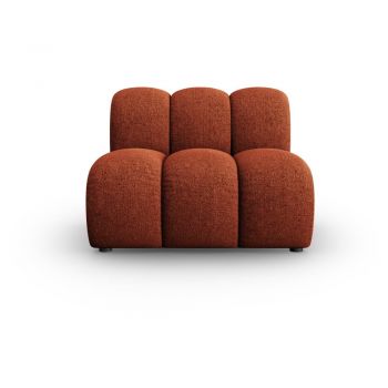 Fotoliu cărămiziu cu tapițerie din chenille Lupine – Micadoni