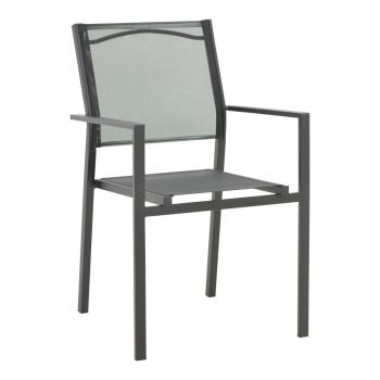 Fotoliu Confidence metal negru si textil, negru, 54x54x86 cm