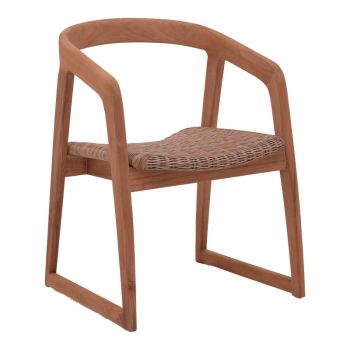 Fotoliu de gradina Somalia Boho Natural 57x62x80 cm