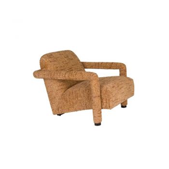 Fotoliu galben cu tapițerie din chenille Kent – Dutchbone