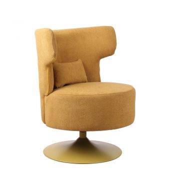 Fotoliu rotativ ANVAS - Galben