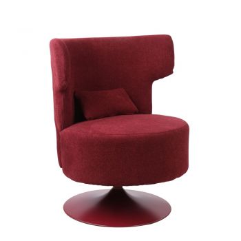 Fotoliu rotativ ANVAS - Rosu