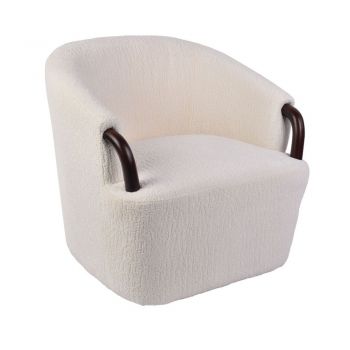 Fotoliu rotativ ELINIA - Alb