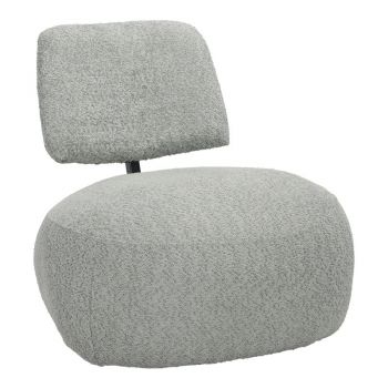 Fotoliu Stonie, tesatura bouclé, nuanta verde, 67x73x67 cm