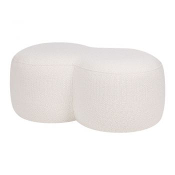 Puf bej cu tapițerie din țesătură bouclé Umbo – noo.ma