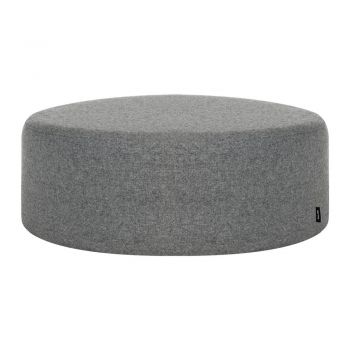 Puf gri cu tapițerie din lână Folk – noo.ma