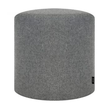 Puf gri cu tapițerie din lână Folk – noo.ma