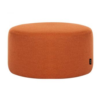 Puf teracotă cu tapițerie din lână Folk – noo.ma