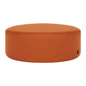 Puf teracotă cu tapițerie din lână Folk – noo.ma