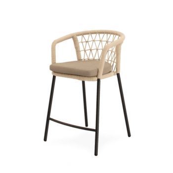 Scaun de bar EDRIN H65 CM - Negru