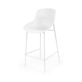 Scaun de bar VAIAN UNI H66 CM - Alb