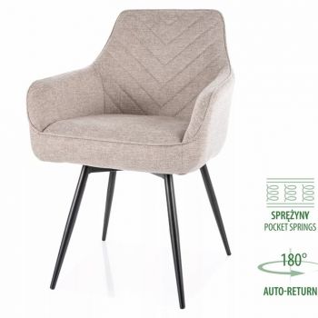 Scaun SERVIA - Cream