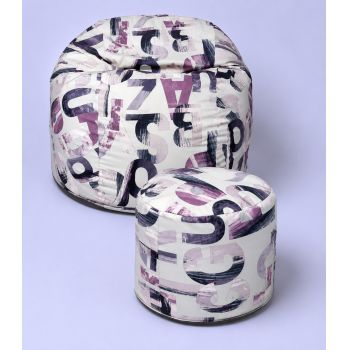 Set Fotoliu King Size cu Otoman (suport picioare), Material Textil - Urban Mystique